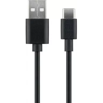 Microconnect USB3.1CCHAR1B USB-kabel USB 2.0 1 m USB A USB C zwart
