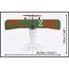 Constructieset Cobi Blocks Nieuport 17 C.1 277 stuks — modelvliegtuigbouwpakket, verzamelbaar steekblokjesset