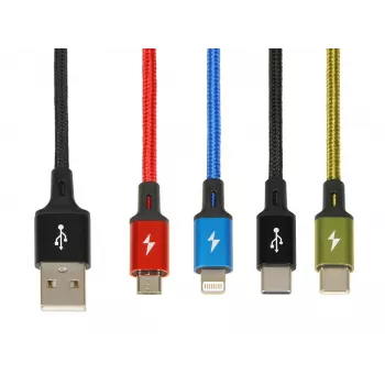Universele 4-in-1-oplaadkabel I-BOX USB IKUM4W1