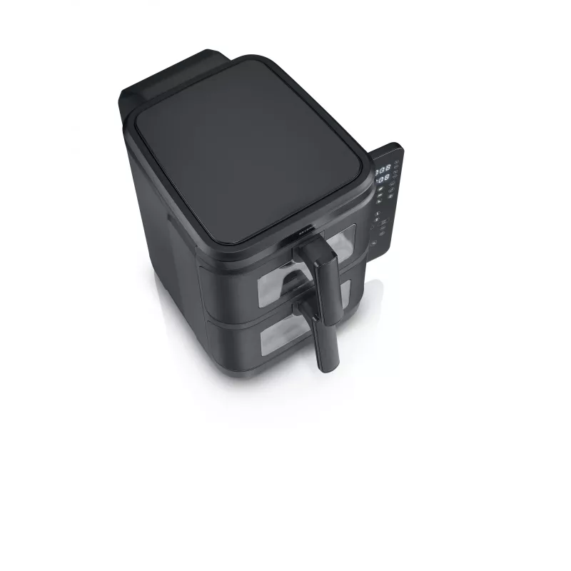 Friteuse SEVERIN FR 2468 S-Fry Duo Stack 2-in-1 kookcapaciteit, dualmandontwerp