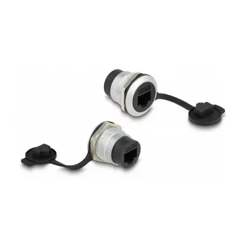 DeLOCK RJ45 Cat.6 inbouwbus met stofkapje