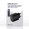 Voeding QOLTEC 52377 GaN 30W uitgang 5–20V voor draagbare apparaten
