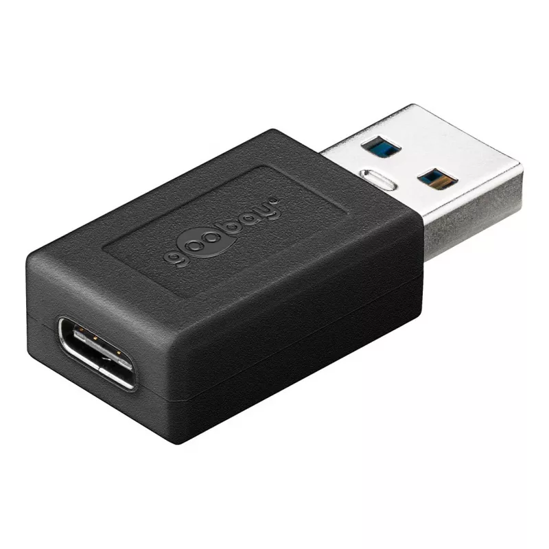 Goobay 45400 USB 3.2 1st Gen adapter USB-A-stekker naar USB-C-bus Su
