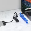 UNITEK uHUB Q4 USB 3.2 Gen 1 (3.1 Gen 1) Type-A 5000 Mbit/s zwart