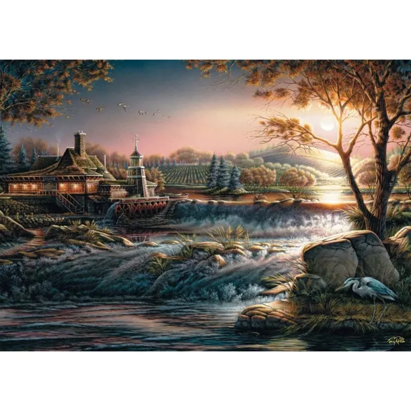 Terry Redlin: Lichtjes in de wildernis, puzzel 1000 stukjes
