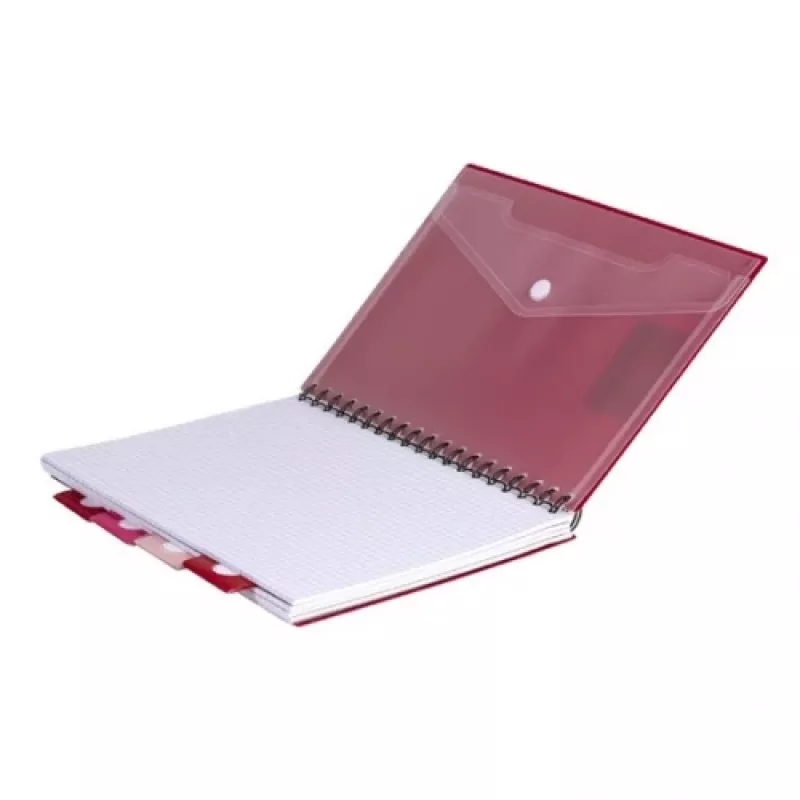 Spiraalblok A5 Coolpack rood