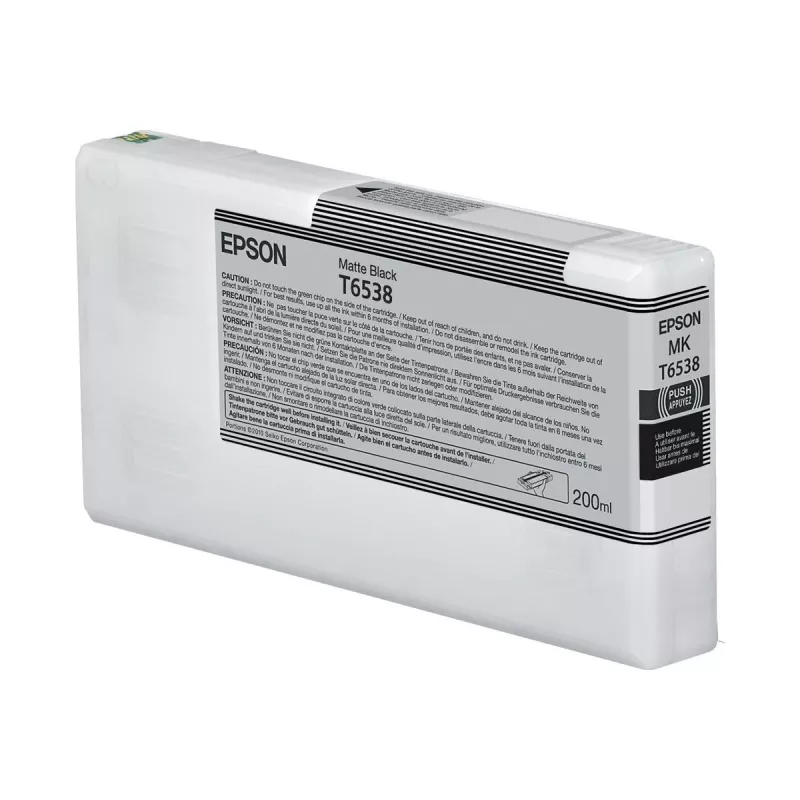 Inktpatroon Epson C13T65380N matzwart 200 ml origineel enkelpack