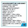 Bouwstenen Messerschmitt Me 163B Komet 543 onderdelen