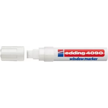 Krijtmarker Edding 4090 beitelpunt wit