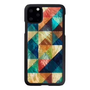 Smartphonehoesje iKins voor iPhone 11 Pro Max — Mosaic zwart beschermhoes