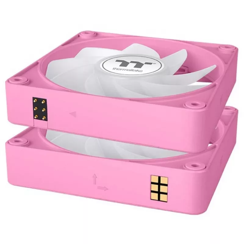 Ventilator THERMALTAKE CT140 EX Reverse ARGB Sync 140 mm, 500–1800 RPM, roze, 3 stuks