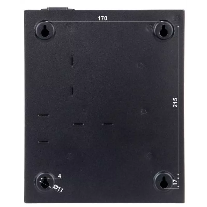 Toegangscontroller Hikvision DS-K2804 — zwart, 237×285×69 mm