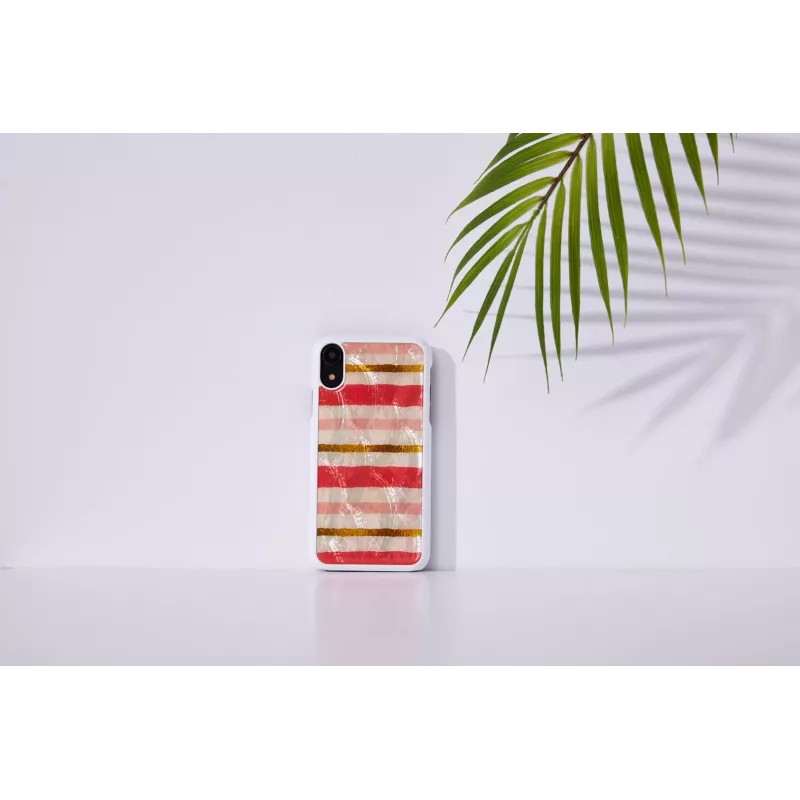 Beschermhoes iKins voor iPhone XR — short cake-design, wit