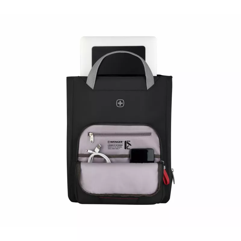 Dameshandtas Wenger SwissGear Motion Vertical Tote 39,6 cm 15,6 inch zwart