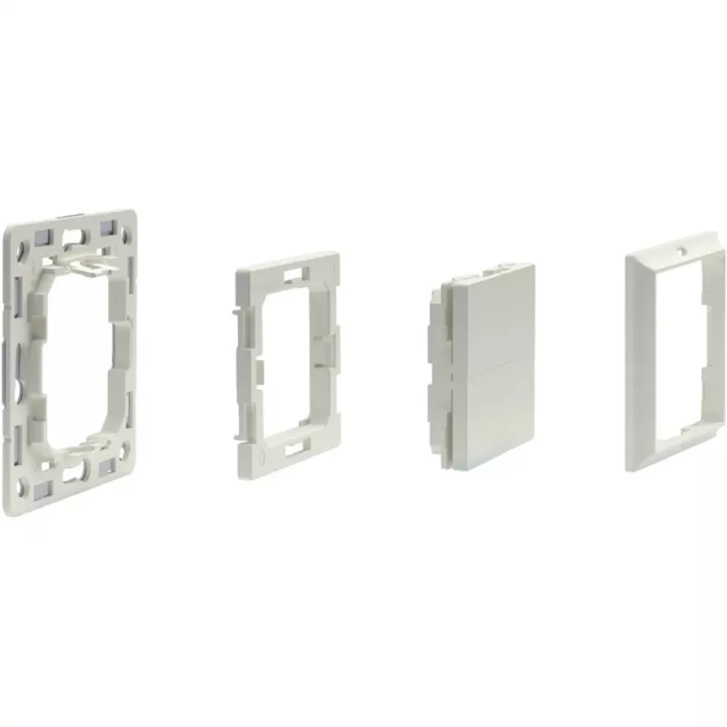 Shelly · Plug & Play Accessoire · BLU Wall Switch 4 adapter Gira & Merten ·