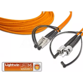 Lightwin hoogwaardige duplex LWL patchkabel, MM OM2, LC - ST LWL patchkabel (LDP-50 LC-ST 15.0 OM2)