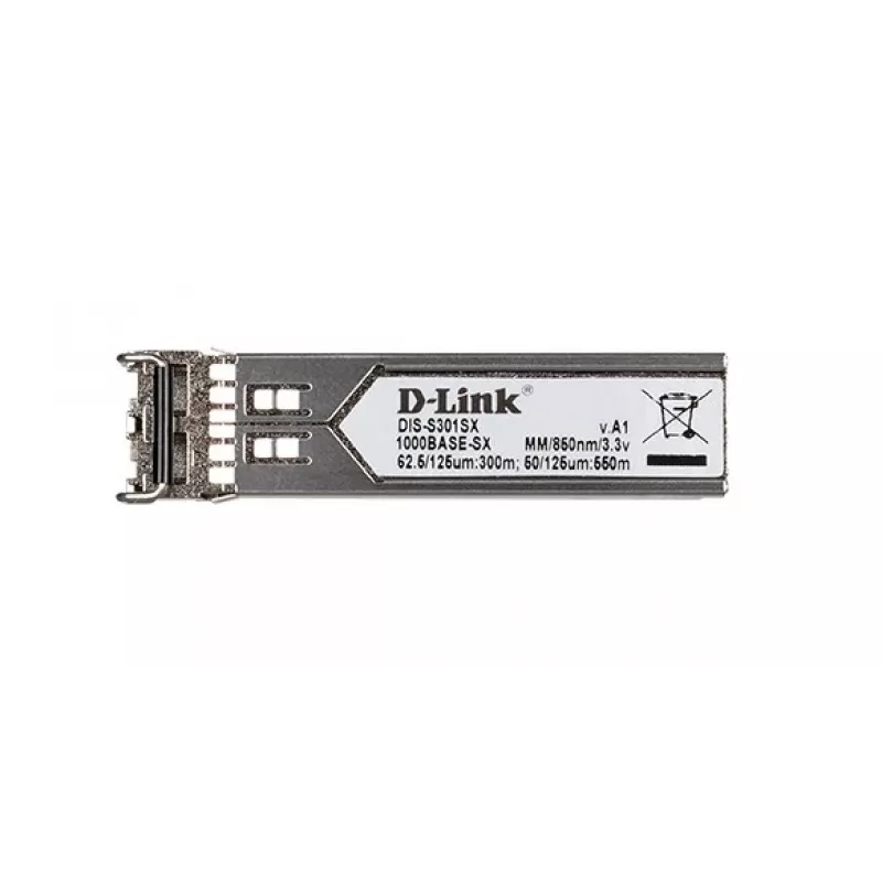 D-Link 1-poorts Mini-GBIC SFP naar 1000BaseSX industriële transceiver