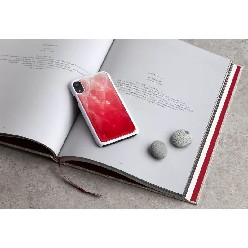 Smartphonehoesje iKins voor iPhone XR – pink lake en wit