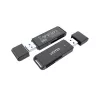 Kaartlezer Unitek Y-9327A USB 3.2 Gen 1 Type-A — MicroSD/SD, 2 sleuven, 5000 Mbit/s, zwart