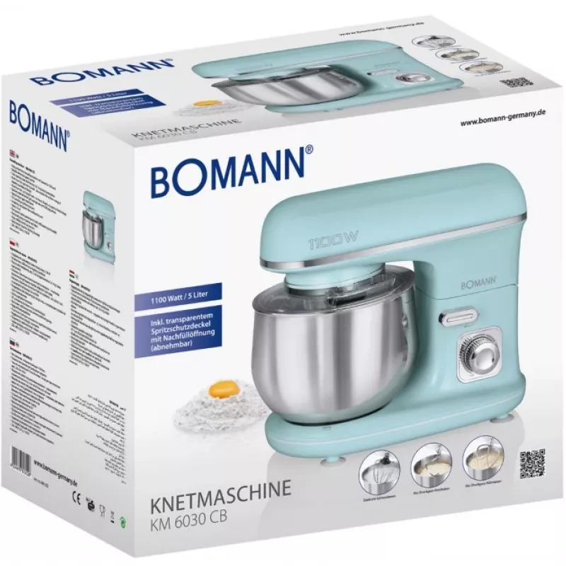 Bomann KM 6030 CB keukenmachine 1100 W 5 L mintkleur