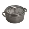 Staub La Cocotte rond 26 cm, gietijzer, grafietgrijs