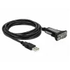 DELOCK Adapter USB 2.0 Type-A naar 1 x Serieel RS-232 DB9 3 m