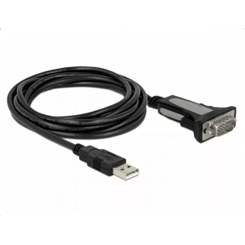 DELOCK Adapter USB 2.0 Type-A naar 1 x Serieel RS-232 DB9 3 m