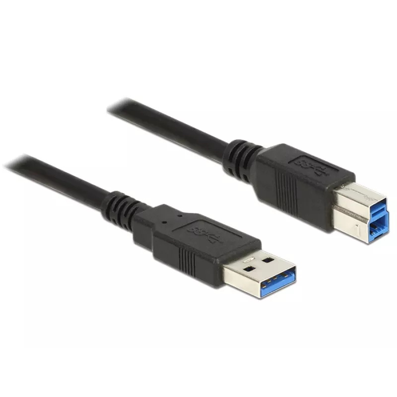 USB-kabel DeLOCK 85067 USB 3.2 Gen 1 1,5 m USB A USB B zwart