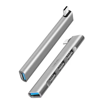 LogiLink USB 3.2 Gen1 hub 4-poorts USB-C 1x USB3.0 AF 3x USB2.0 AF UA0437