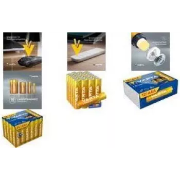 Alkaline AAA-batterijen Varta Longlife Cube 12-pack (model 04103 301 132)