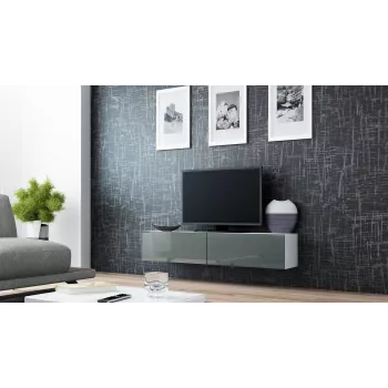 Cama tv-standaard VIGO 140 30/140/40 wit/grijs glanzend
