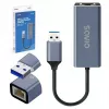 Netwerkinterface-adapter SAVIO AK-83 USB Type-A naar RJ-45 stekker, 5 Gbit/s, zwart