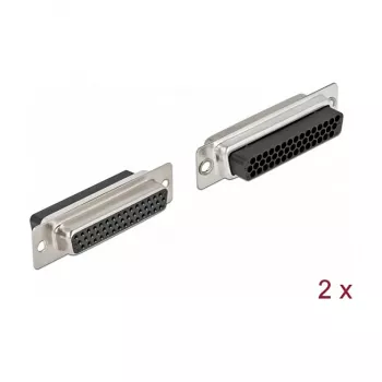 Draadverbinder DeLOCK 66725 D-Sub HD 44-polig zwart zilver