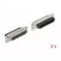 Draadverbinder DeLOCK 66725 D-Sub HD 44-polig zwart zilver