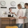 Barkan T71HL tablet-bureaustandaard met slot 7–14 inch, 360° draaibaar, wit