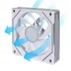 Computerkastventilator Lian Li Uni Fan 12RSLIN3W 120 mm Wit, 12 V, 0,2–2100 tpm, 2,66 mmH2O, FDB