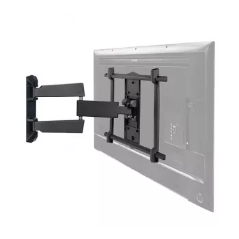 B-Tech ultraplatte dubbele-arm wandbeugel voor flatscreens VESA 600x400 35 kg