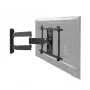B-Tech ultraplatte dubbele-arm wandbeugel voor flatscreens VESA 600x400 35 kg
