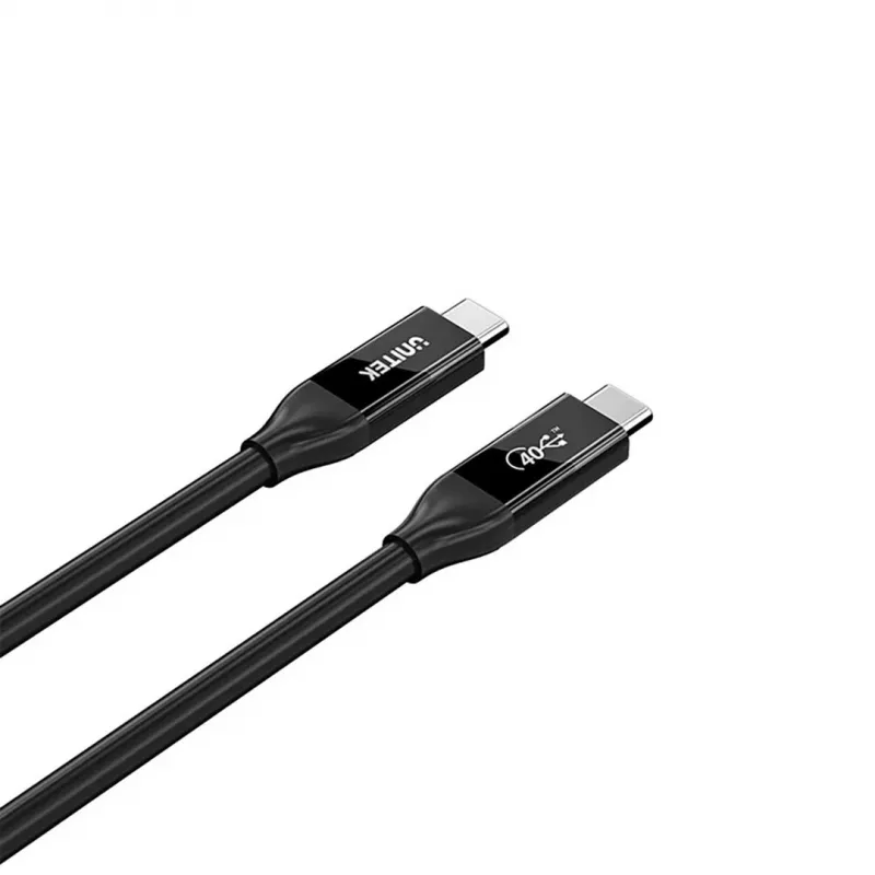 USB-C-kabel Unitek C14100ABK01-2M – 2 m, 100 W Power Delivery, 40 Gbit/s data