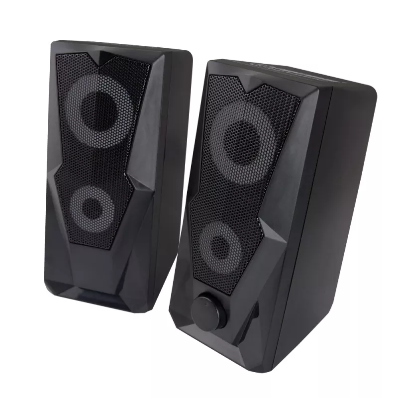 Luidspreker ESPERANZA BAILA 6 W bedrade zuilluidspreker, 6 W RMS, 160–20000 Hz, 3 Ω, USB & 3,5 mm, paar