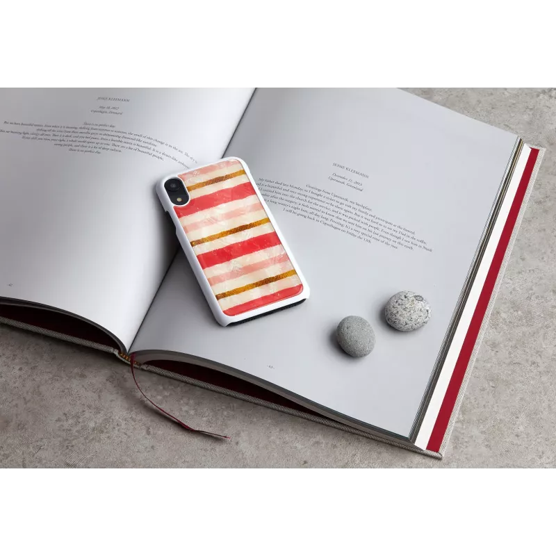 Beschermhoes iKins voor iPhone XR — short cake-design, wit