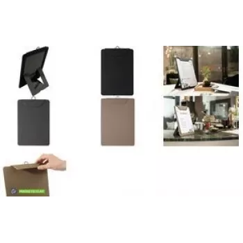 Menuhouder sigel KB111 antraciet A4 – tafeldisplay voor A4-menu's