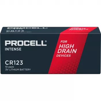Lithiumbatterij Duracell CR123A 3V — losse cel, 3V nominale spanning
