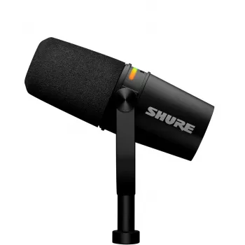 Shure MV7+-K - spraak- en zangmicrofoon met XLR/USB-C-aansluiting, zwart