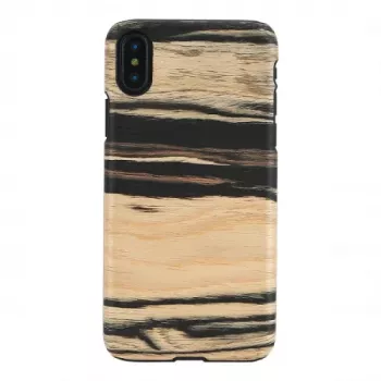 Smartphonehoesje man and wood voor iPhone X/XS – wit ebbenhout zwart