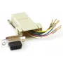 Kabel-gender-changer MicroConnect SAD008 — RJ45 F naar DB9 F, beige