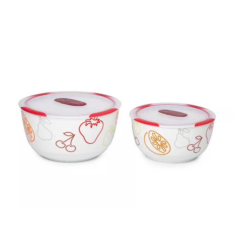 Komset OURSSON BS4781RC/DC rond keramiek 3L wit 2 st.