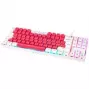 Mechanisch gaming-toetsenbord GAMIAC TKL90G met Kailh Red schakelaars, tenkeyless, wit/rood