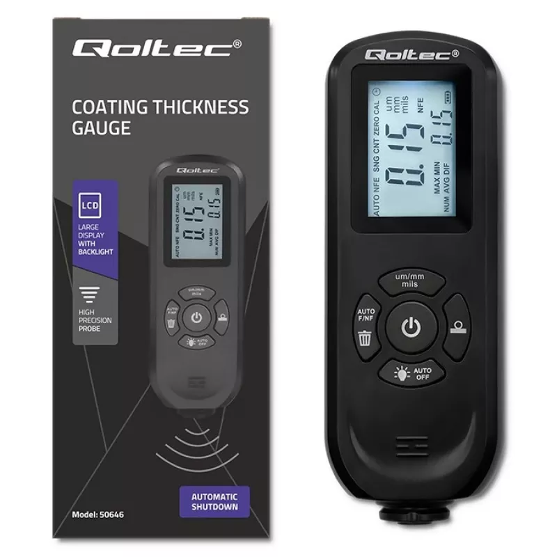 Laagdiktemeter QOLTEC 50646 LCD 0–2000 µm