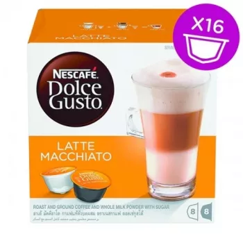 Nescafe Dolce Gusto Latte Macchiato koffie, 8+8 capsules